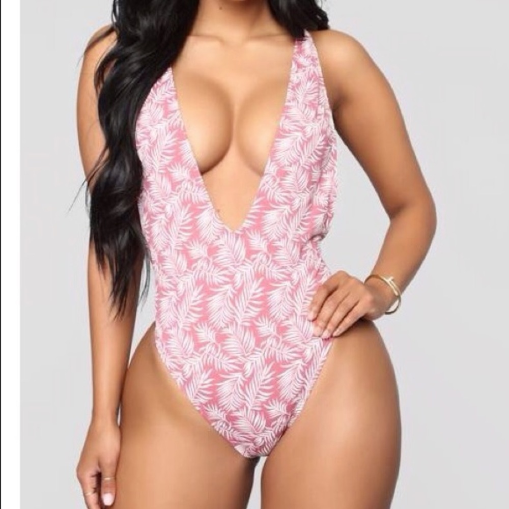 Fashion Nova Sunburst Swimsuit - Floral Multi